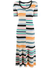 Kenzo Mismatched Stripe Knitted Dress - Farfetch at Farfetch