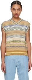 Kenzo Multicolor Kenzo Paris Fairisle Vest at ssense
