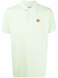 Kenzo tiger-embroidered Polo Shirt - at Farfetch