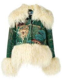 Kenzo trim-detail Embroidered Jacket - at Farfetch