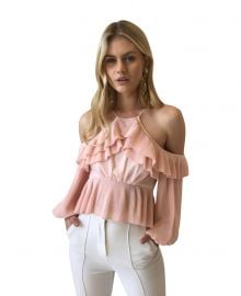 Keppel Pleat Top in Pearl by Acler at Coco and Lola