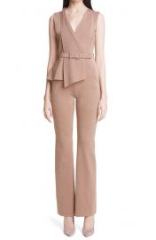 Kerolyn Metallic Slim Fit Belted Jumpsuit at Nordstrom