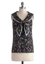 Key to the Sea top by Bettie Page at Modcloth