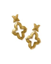 Keziah Etch Vintage Gold Statement Earrings Kendra Scott at Kendra Scott