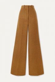 Khaite - Bernadette checked wool wide-leg pants at Net A Porter