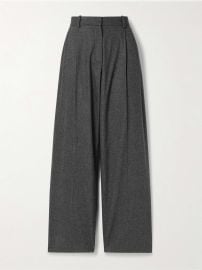 Khaite Auryn Wool Shirt and August Pleated Pants at Net a Porter