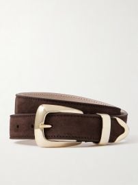 Khaite Benny suede belt at Net a Porter