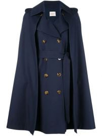 Khaite Cape double-breasted Coat - Farfetch at Farfetch