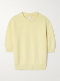 Khaite Davin Sweater in Zest at Net a Porter