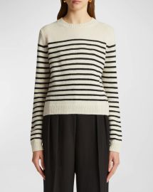 Khaite Diletta Sweater in Magnolia Black at Neiman Marcus