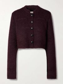 Khaite Ello Jacket in Dark Plum at Net a Porter