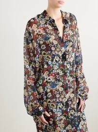 Khaite Goya printed silk chiffon shirt at Net a Porter