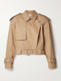 Khaite Hammond Cropped Belted Coat at Net a Porter