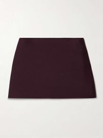 Khaite Jett Skirt in Almandine at Net a Porter