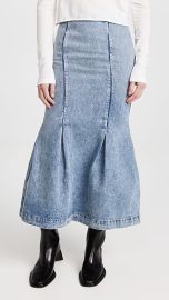 Khaite Levine Denim Skirt at Shopbop