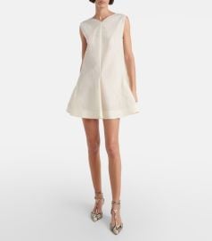 Khaite Mel Silk and Cotton Minidress at Mytheresa