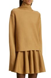 Khaite Sree Merino Wool Blend Turtleneck Sweater and Ulli Mini Skirt at Nordstrom