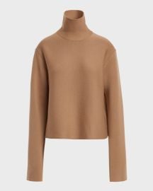 Khaite Sree Merino Wool Blend Turtleneck Sweater and Ulli Mini Skirt at Neiman Marcus