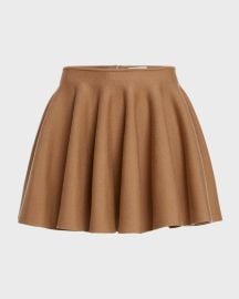 Khaite Sree Merino Wool Blend Turtleneck Sweater and Ulli Mini Skirt at Neiman Marcus