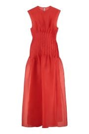 Khaite The Wes Sleeveless Midi Dress at Cettire