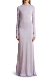 Khaite Valera Long Sleeve Knit Dress at Nordstrom