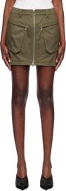 Khaki Cargo Miniskirt at ssense