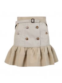 Khaki Flared Skirt at Webster