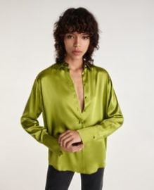 Khaki Silk Shirt at The Kooples