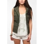 Khaki vest at Urban outfitters at Urban Outfitters