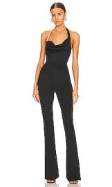 Khanums Kate Pearl Trim Jumpsuit In Black at Revolve