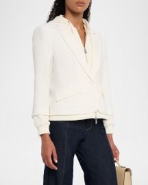 Khloe Le Petit Zip-Front Blazer at Neiman Marcus