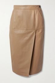 Khloelle Leather Skirt by Equipment at Net A Porter