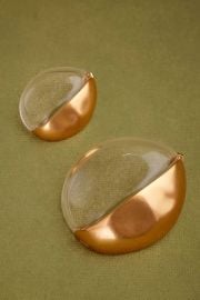 Khoi Maey Earrings in Large Gold at Khoi