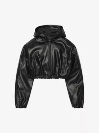 Khy Cropped oversized fit faux leather jacket at Selfridges