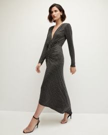 Kiah Black Rhinestone Embellished Dress at Veronica Beard