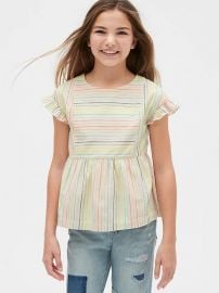 Kids Ruffle Peplum Top at Gap