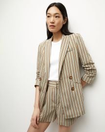 Kiernan Pinstripe Boyfriend Jacket at Veronica Beard