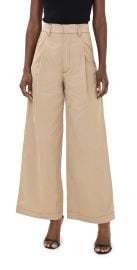 Kika Vargas Khaki Gabardine Olympe Pants Khaki XXS at Shopbop