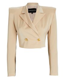 Kimberly Goldson Eboni Cropped Double-Breasted Blazer at Intermix