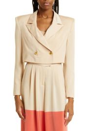 Kimberly Goldson Eboni Long Sleeve Crop Blazer at Nordstrom