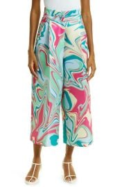 Kimberly Goldson Mina Print Wide Leg Pants at Nordstrom