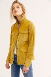 Kimberly Suede Shirt Jacket by Free People at Free People