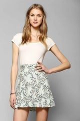 Kimchi Blue Classic Printed Skater Skirt at Urban Outfitters