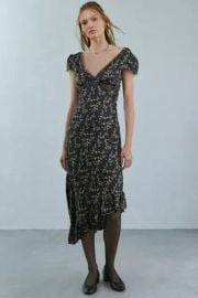 Kimchi Blue Cora Lace Trim Asymmetrical Midi Dress2 at Urban Outfitters