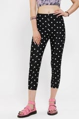 Kimchi Blue Printed High-Rise Pinup Pant in polka dot at Urban Outfitters