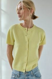 Kimchi Blue Rachel Short Sleeve Cardigan at Urban Outfitters