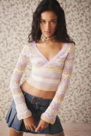 Kimchi Blue Rosario Pointelle Sweater at Urban Outfitters