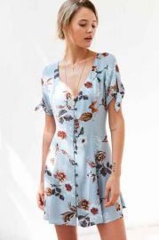 Kimchi Blue Sally Sue Tie-Sleeve Mini Dress at Urban Outfitters