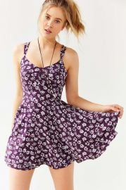 Kimchi Blue Scarlett Fit and Flare Dress in Purple at Urban Outfitters