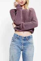 Kimchi Blue Shaker Cropped Sweater at Urban Outfitters